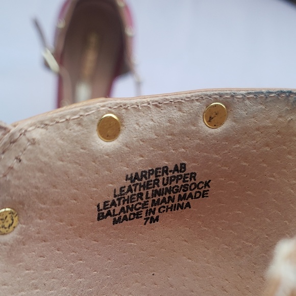 Audrey Brooke Red Pumps. Size 7M. 3 1/2" Heels - Picture 5 of 8